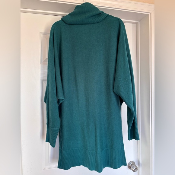 EUC New Look Teal Cowl Neck Long Sweater in Size 12 - Picture 4 of 9